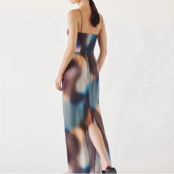 Reformation Multicolor Abstract Blur Frankie Maxi Dress - Picture 3 of 9